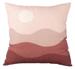 Ružičasto-crveni pamučni jastuk PT LIVING Pink Sunset, 45 x 45 cm