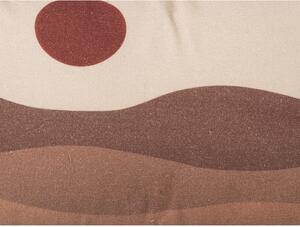Smeđe-bež pamučni jastuk PT LIVING Sand Sunset, 50 x 30 cm