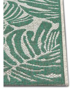 Zeleno-bež vanjski tepih NORTHRUGS Monstera, 140 x 200 cm