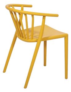 Set od 2 žute blagovaonske stolice Capri i crnog stola Viking - Bonami Essentials