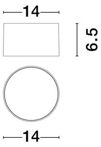 LULDO STROPNA SVJETILJKA LED/3000K/16W/976Lm/BIJELA NL9030727
