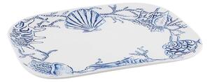 Plavo-bijeli tanjur za posluživanje Villa Altachiara Maris, 39 x 31,5 cm