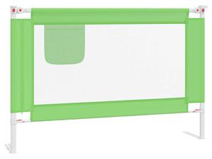 VidaXL Sigurnosna ograda za dječji krevet zelena 100 x 25 cm tkanina