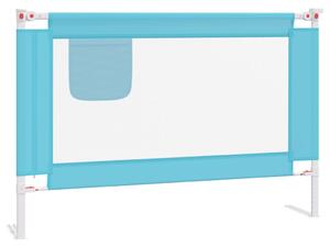 VidaXL Sigurnosna ograda za dječji krevet plava 100 x 25 cm od tkanine
