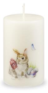 Bijela uskršnja svijeća Unipar Sweet Easter Bunny, vrijeme gorenja 40 h