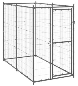 VidaXL Vanjski kavez za pse čelični 110 x 220 x 180 cm