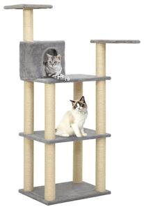 VidaXL Penjalica za mačke sa stupovima za grebanje svjetlosiva 119 cm