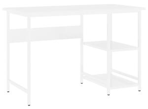 VidaXL Stol za računalo bijeli 105 x 55 x 72 cm od MDF-a i metala
