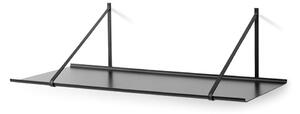 Crna zidna polica Hammel Edge, 65 x 27 cm