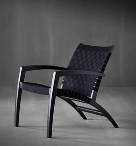 Crna fotelja od hrastovine Findahl by Hammel Luna