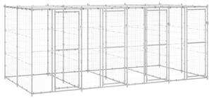 VidaXL Vanjski kavez za pse od pocinčanog čelika s krovom 9,68 m²