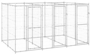 VidaXL Vanjski kavez za pse od pocinčanog čelika 7,26 m²