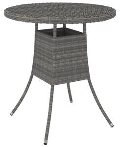 VidaXL Vrtni stol sivi 70 x 70 x 73 cm od poliratana