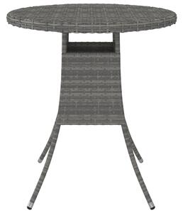 VidaXL Vrtni stol sivi 70 x 70 x 73 cm od poliratana