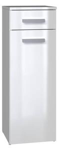Thirassia Nel V DS kupaonski ormarić, 30x85x30 cm, sjajno bijeli