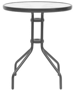 VidaXL Vrtni stol crni Ø 60 x 70 cm čelični