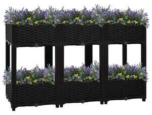 VidaXL Povišena gredica 120 x 40 x 71 cm od polipropilena