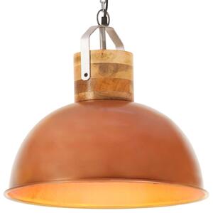 VidaXL Industrijska viseća svjetiljka bakrena okrugla 42 cm E27 mango