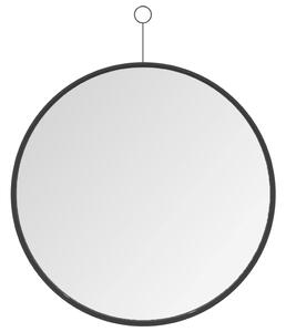 VidaXL Viseće ogledalo s kukom crno 50 cm