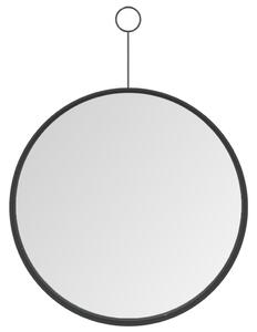 VidaXL Viseće ogledalo s kukom crno 30 cm