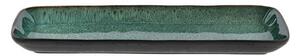 Crno-zeleni keramički pladanj za posluživanje Bitz, 38 x 14 cm