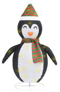 VidaXL Ukrasna božićna figura pingvina LED od luksuzne tkanine 120 cm