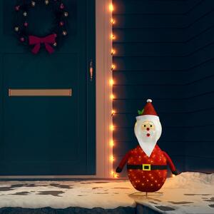 VidaXL Ukrasna božićna figura Djeda Mraza LED luksuzna tkanina 60 cm