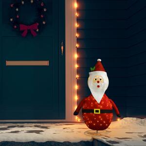 VidaXL Ukrasna božićna figura Djeda Mraza LED luksuzna tkanina 90 cm