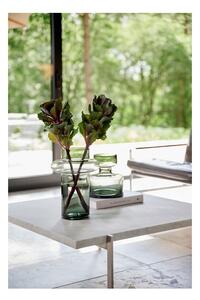 Siva staklena vaza Lyngby Glas Tubular, visina 20 cm