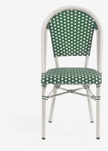 Zeleno-bijela vrtna stolica Kave Home Marilyn