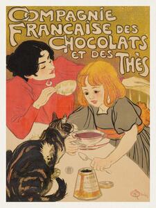 Reprodukcija French Chocolate and Tea Company, Thophile Steinlen