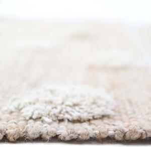 Ručno rađen tepih od mješavine jute i pamuka Nattiot Nop, 100 x 150 cm