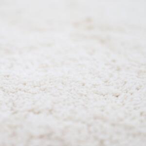 Kremasto bijeli ručno rađeni pamučni tepih Nattiot Perla, ø 110 cm