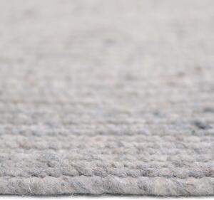 Sivi ručno rađeni tepih od mješavine vune i pamuka Nattiot Neethu, ø 140 cm