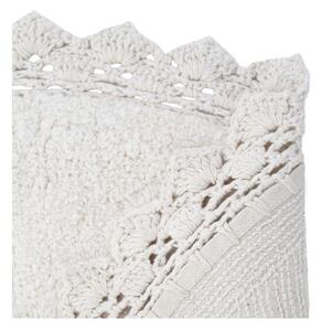 Kremasto bijeli ručno rađeni pamučni tepih Nattiot Perla, ø 110 cm