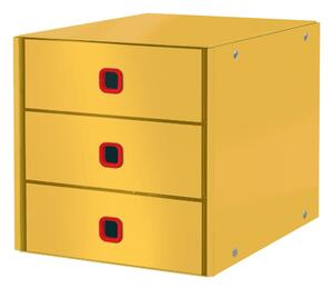 Žuta kutija s 3 ladice Leitz Click & Store