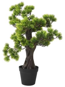 VidaXL Umjetni bonsai bor s posudom 60 cm zeleni