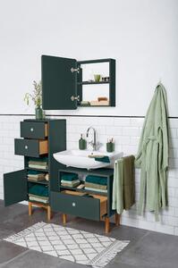 Tamno zeleni visok/zidni kupaonski ormarić 40x100 cm Color Bath – Tom Tailor
