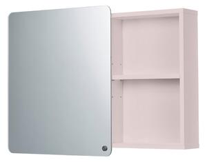 Ružičasti zidni/s ogledalom kupaonski ormarić 80x58 cm Color Bath – Tom Tailor