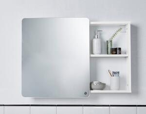 Bijeli zidni/s ogledalom kupaonski ormarić 80x58 cm Color Bath – Tom Tailor