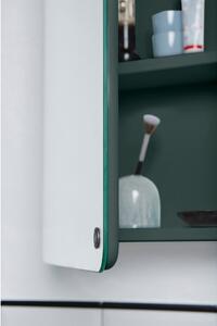 Tamno zeleni zidni/s ogledalom kupaonski ormarić 80x58 cm Color Bath – Tom Tailor