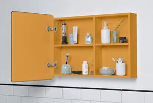 Senf žuti zidni/s ogledalom kupaonski ormarić 80x58 cm Color Bath – Tom Tailor