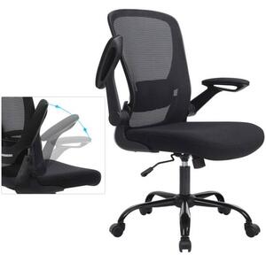 Uredska stolica sa sklopivim naslonima za ruke, ergonomska računalna stolica