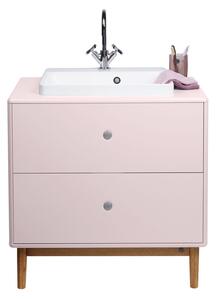 Ružičasti zidni ormarić s umivaonikom bez slavine 80x62 cm Color Bath – Tom Tailor