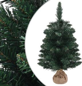 VidaXL Umjetno božićno drvce sa stalkom zeleno 60 cm PVC