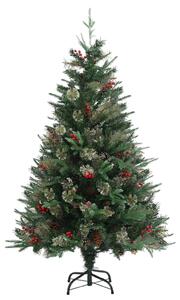 VidaXL Božićno drvce sa šiškama zeleno 120 cm PVC i PE