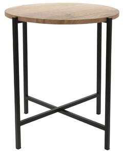 Ambiance kutni stolić od drva i metala okrugli 45 cm