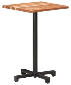 Bistro stol sa živim rubovima 50x50x75 cm masivno drvo bagrema