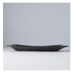 Tamnoplavi keramički tanjur MIJ Matt, 33 x 19 cm
