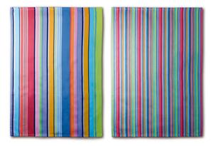 Set od dvije pamučne krpe Remember Purple Stripes 70 x 50 cm